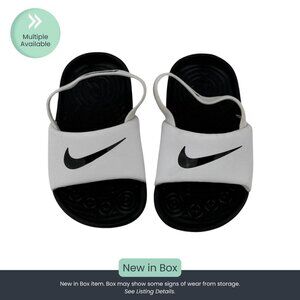 Nike Kawa Slide (Toddler) – White & Black